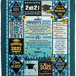 Personalized Graduate, White, Cozy Plush Fleece Blanket - 50x60 Personalized Graduate, White, Cozy Plush Fleece Blanket - 50x60