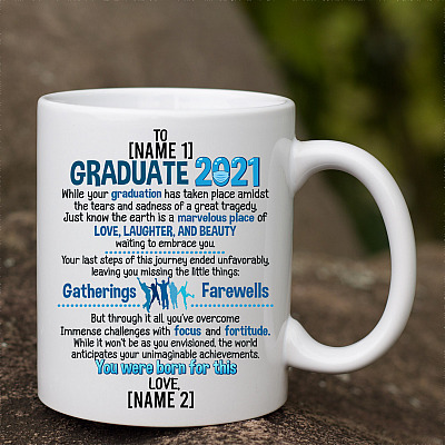 Alternative view of Personalized While Your Graduation Has Taken Place Amidst Graduation 2021 Coffee Mug - Class Of 2021 Mug