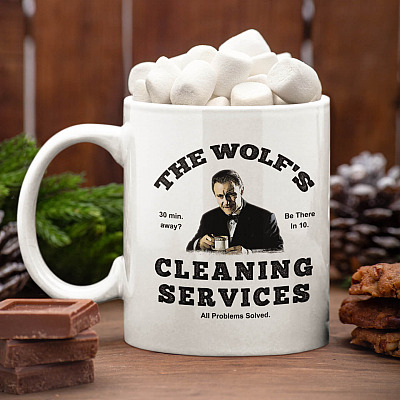 Alternative view of The Wo-lf's Cleaning Services Coffee Mug - Beer Stein - Water Bottle - Color Changing Mug - Funny Parody Mug