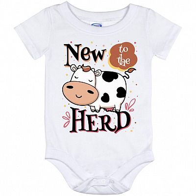 New To The, White, Baby Onesie - 12 Month
