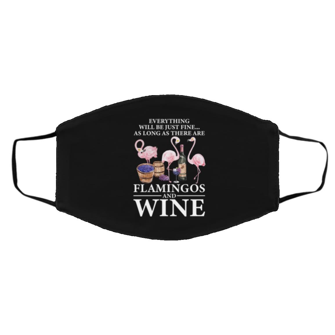 Everything Will Be Just Fine, Black, Cloth Face Cover – Medium/Large Everything Will Be Just Fine, Black, Cloth Face Cover – Medium/Large