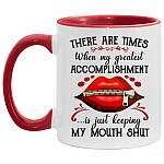 Times Accent Mug, White/Red, 11 oz. Accent Mug