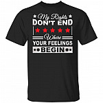 My Rights Don't End, Black, Unisex T-Shirt