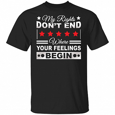 My Rights Don't End, Black, Unisex T-Shirt
