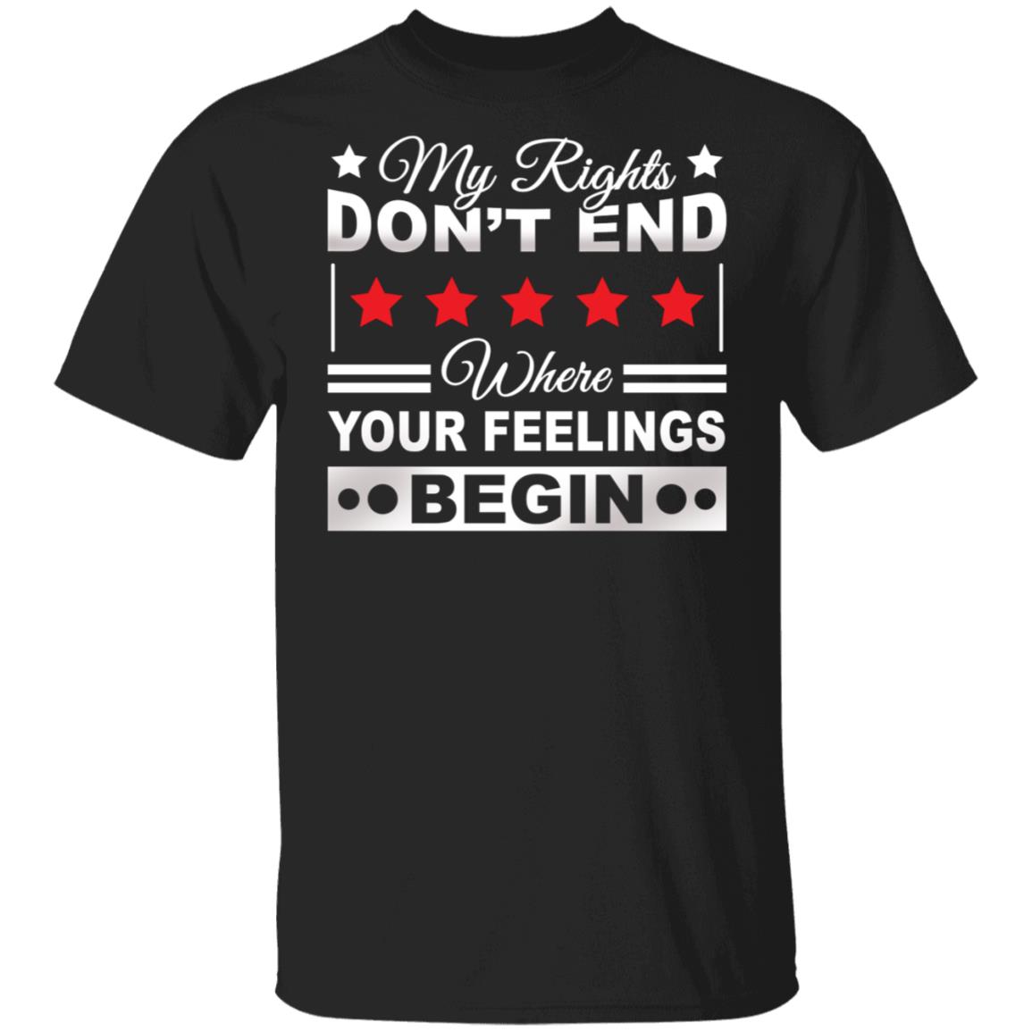 My Rights Don't End, Black, Unisex T-Shirt