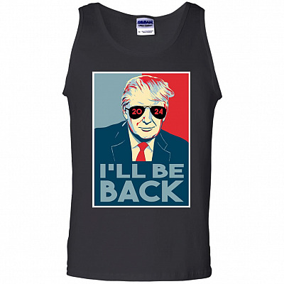 I'll be back tank top, Black, Unisex Tank Top
