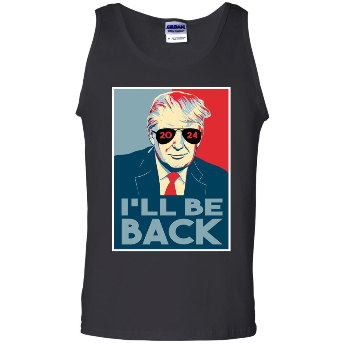 I'll be back tank top, Black, Unisex Tank Top
