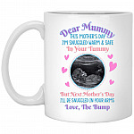 Custom Photo Happy Mothers Day, White, 11 oz. White Mug