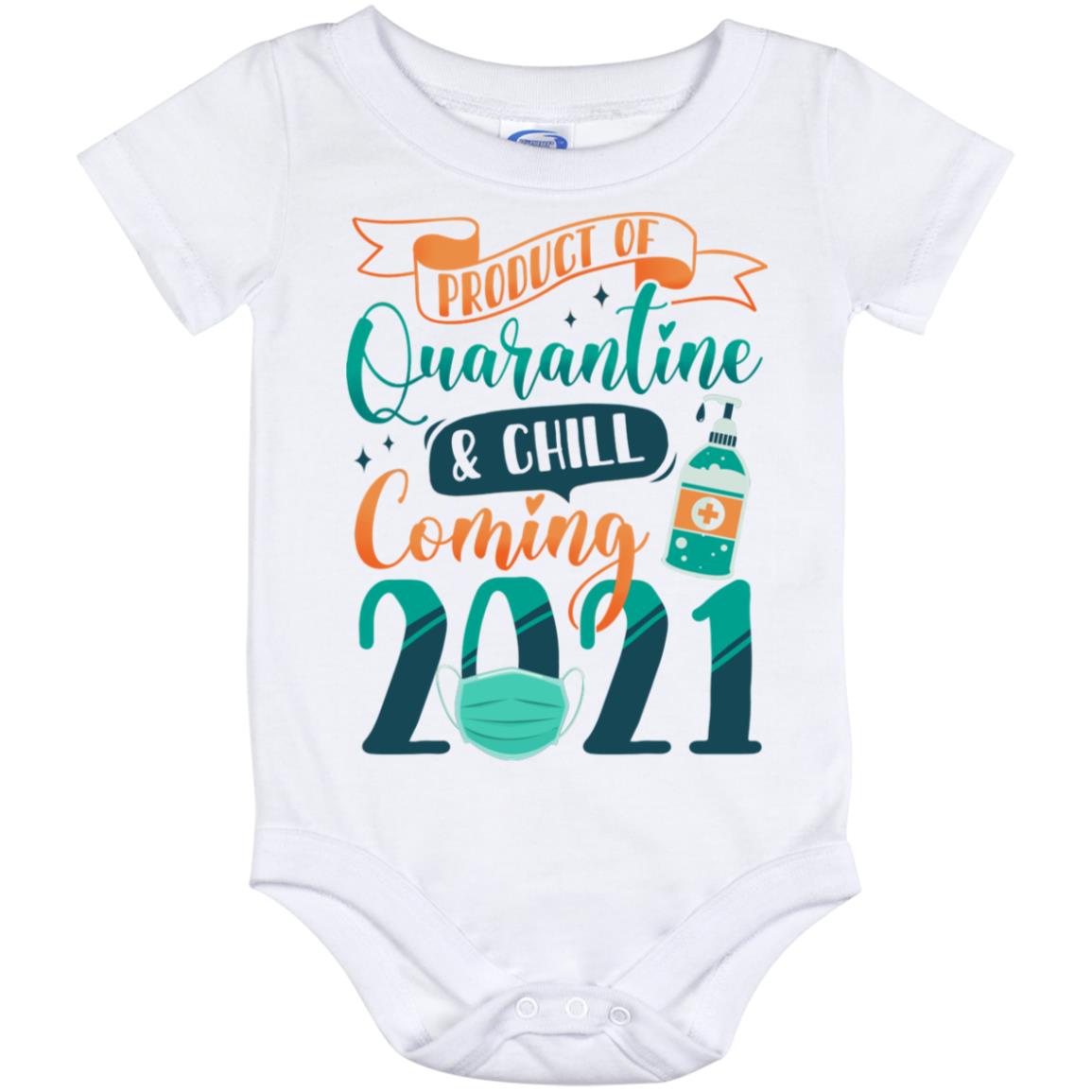 Product of Quarantine, White, Baby Onesie - 12 Month