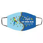 April Mask, White, Cloth Face Cover – Medium/Large