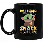 Torn Mug, Black, 11 oz. Black Mug