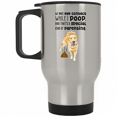 14 oz. Silver Travel Mug