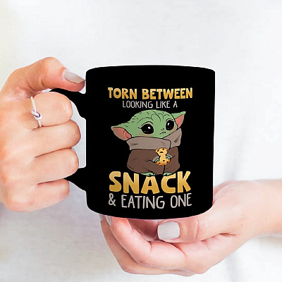 Alternative view of Torn Between Looking Like A Snack Ceramic Coffee Mug