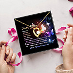 To My Mom I Love You For All The Times Forever Love Heart Pendant Necklace - Gift For Mom On Mother's Day