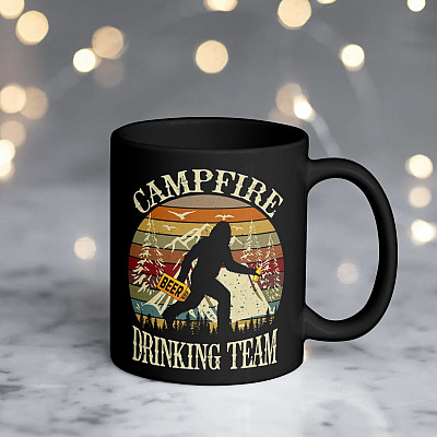 Alternative view of Campfire Drinking Team Ceramic Coffee Mug