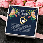 Happy 21st Birthday Your Future Will Be Bright Forever Love Pendant Necklace