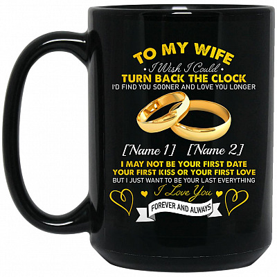 15 oz. Black Mug