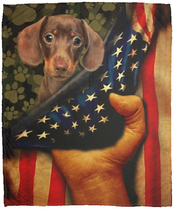 Funny Dachshund Doxie Blanket, White, Cozy Plush Fleece Blanket - 50x60 Funny Dachshund Doxie Blanket, White, Cozy Plush Fleece Blanket - 50x60