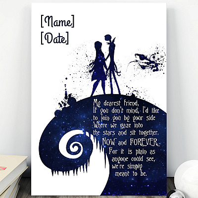Alternative view of Personalized My Dearest Friend Framed Canvas - I'd Like To Join You By Your Side Unframed Poster