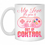 Out of control, White, 11 oz. White Mug