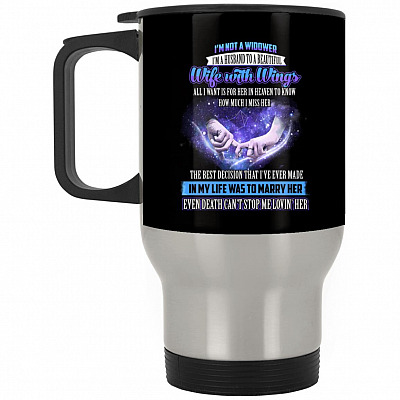 14 oz. Silver Travel Mug