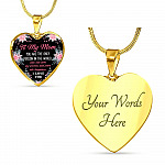 To My Mom You Are the Only Person in The World Mothers Day Gift Heart Pendant Necklace - Heart Luxury Necklace (Gold Plated)