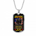 We Were The Best America Had Vietnam Veteran Brothers Who Fought Without Dog Tag Pendant Necklace - Dog Tag (Silver)