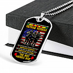We Were The Best America Had Vietnam Veteran Brothers Who Fought Without Dog Tag Pendant Necklace - Dog Tag (Silver)