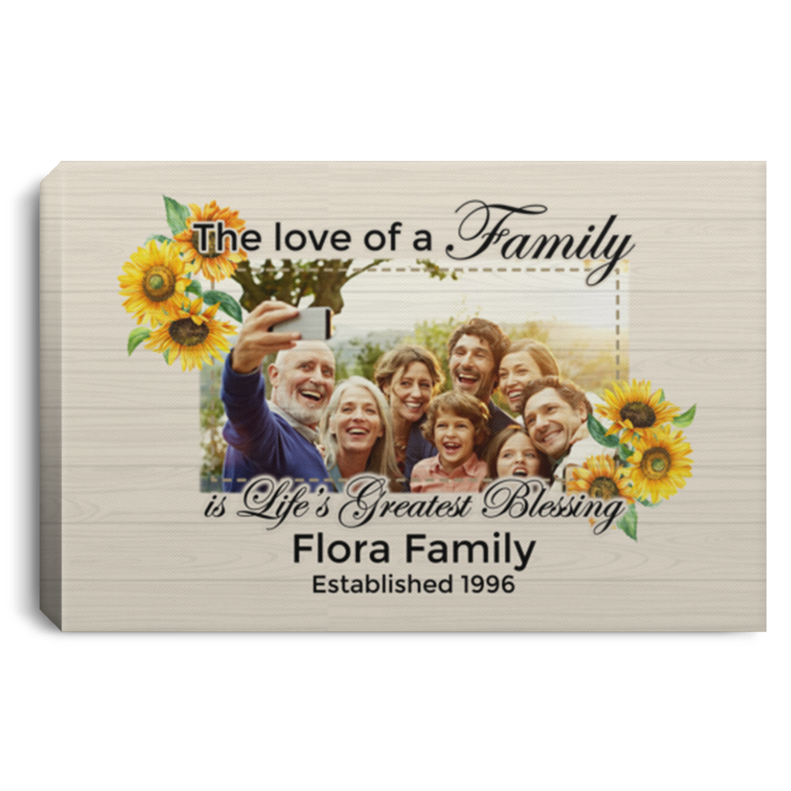 Custom Photo The Love Of A Family Wrapped Framed Canvas Prints - Unframed Poster - Home Decor Wall Art, White, 0.75'' Framed Canvas Custom Photo The Love Of A Family Wrapped Framed Canvas Prints - Unframed Poster - Home Decor Wall Art, White, 0.75'' Framed Canvas