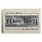 Personalized Anniversary Gift With Couple Name Wrapped Framed Canvas Prints - Unframed Poster, White, 0.75'' Framed Canvas