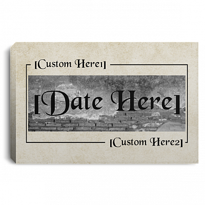 Personalized Anniversary Gift With Couple Name Wrapped Framed Canvas Prints - Unframed Poster, White, 0.75'' Framed Canvas