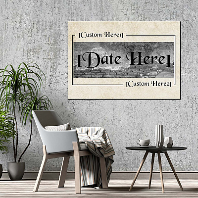 Alternative view of Personalized Anniversary Gift With Couple Name Wrapped Framed Canvas Prints - Unframed Poster