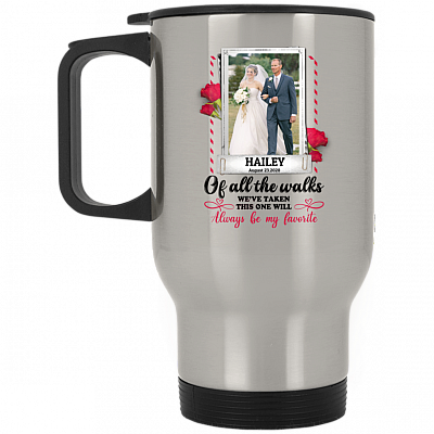 14 oz. Silver Travel Mug