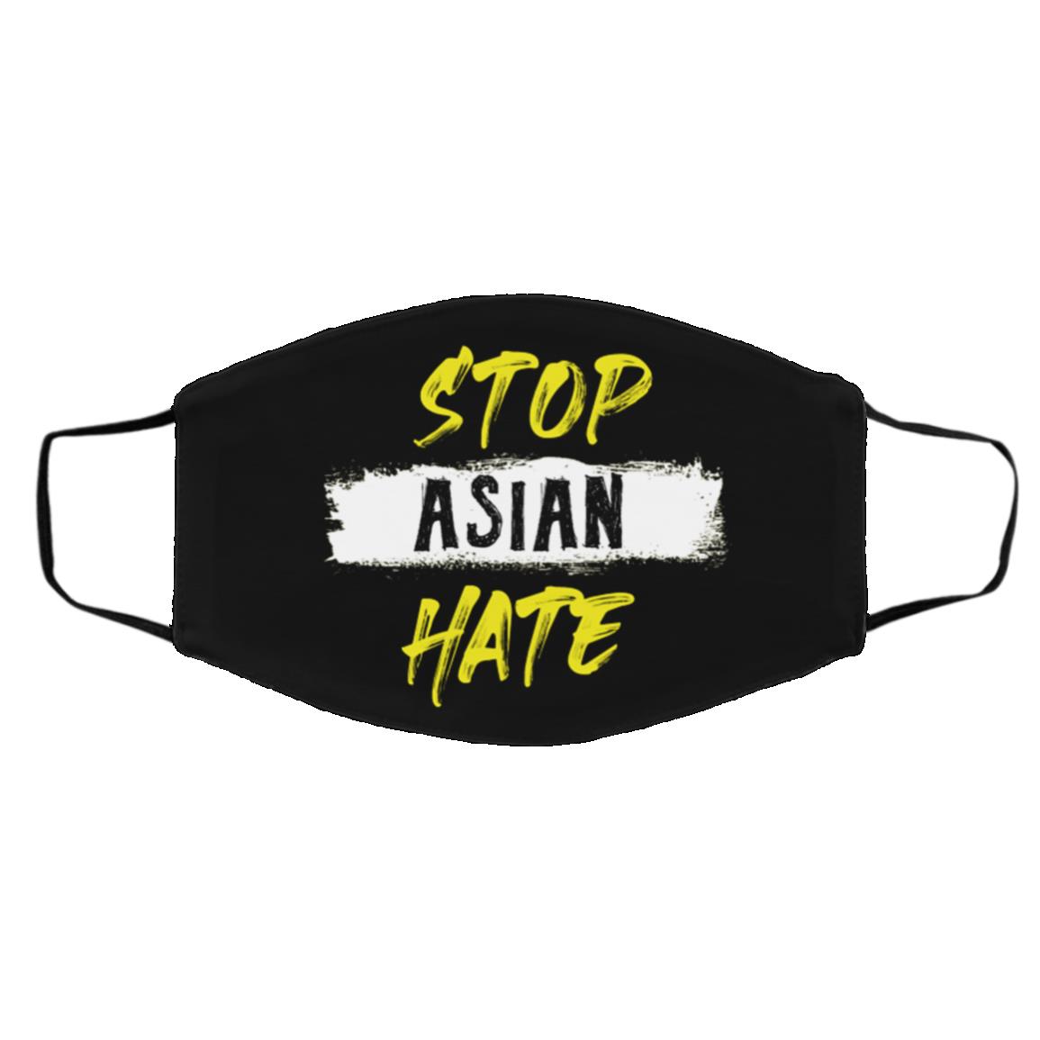 Stop Asian Hate Anti Mask Cover, Black, Cloth Face Cover – Medium/Large Stop Asian Hate Anti Mask Cover, Black, Cloth Face Cover – Medium/Large