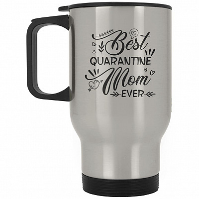 14 oz. Silver Travel Mug