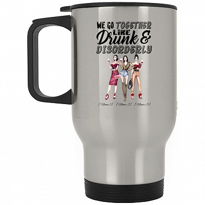 14 oz. Silver Travel Mug