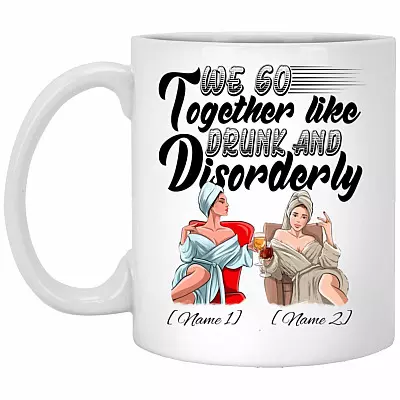 Personalized We 2, White, 11 oz. White Mug