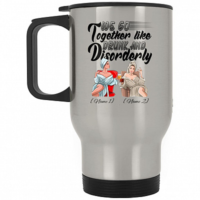 14 oz. Silver Travel Mug