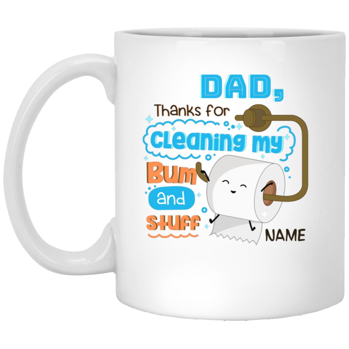 Personalized Thanks mug, White, 11 oz. White Mug