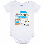 Personalized Thanks You baby, White, Baby Onesie - 12 Month