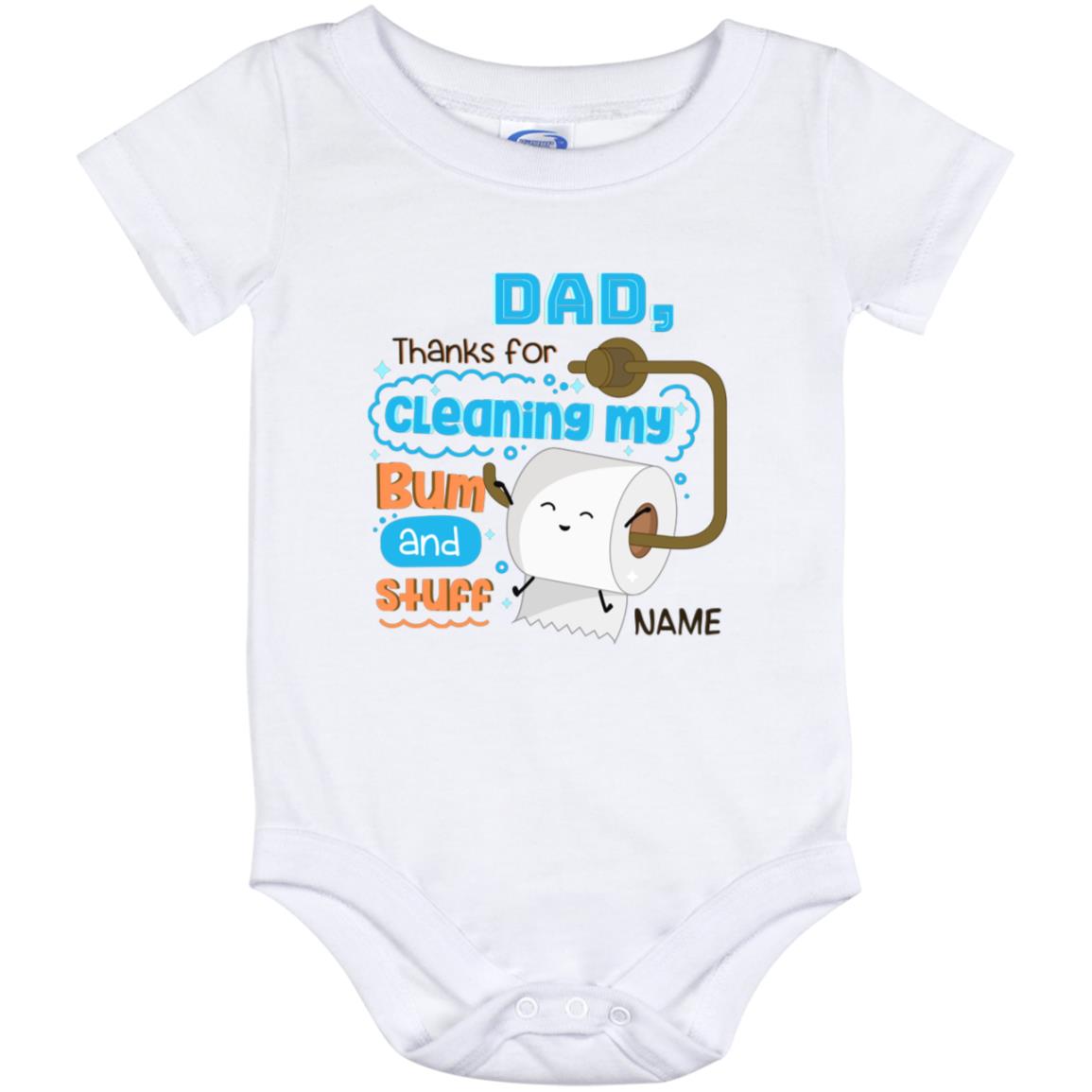 Personalized Thanks You baby, White, Baby Onesie - 12 Month