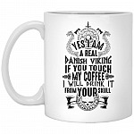 Skull Yes I Am A Real, White, 11 oz. White Mug