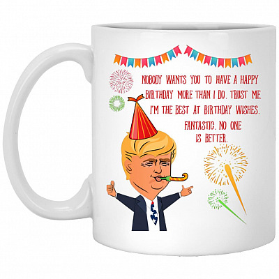 Trump Mug, White, 11 oz. White Mug