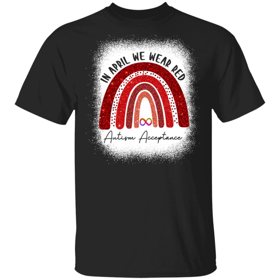 In April We Wear Red, Black, Unisex T-Shirt