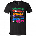 Autism tee, Black, V-Neck T-Shirt Autism tee, Black, V-Neck T-Shirt