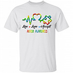Live Love Accept, White, Unisex T-Shirt