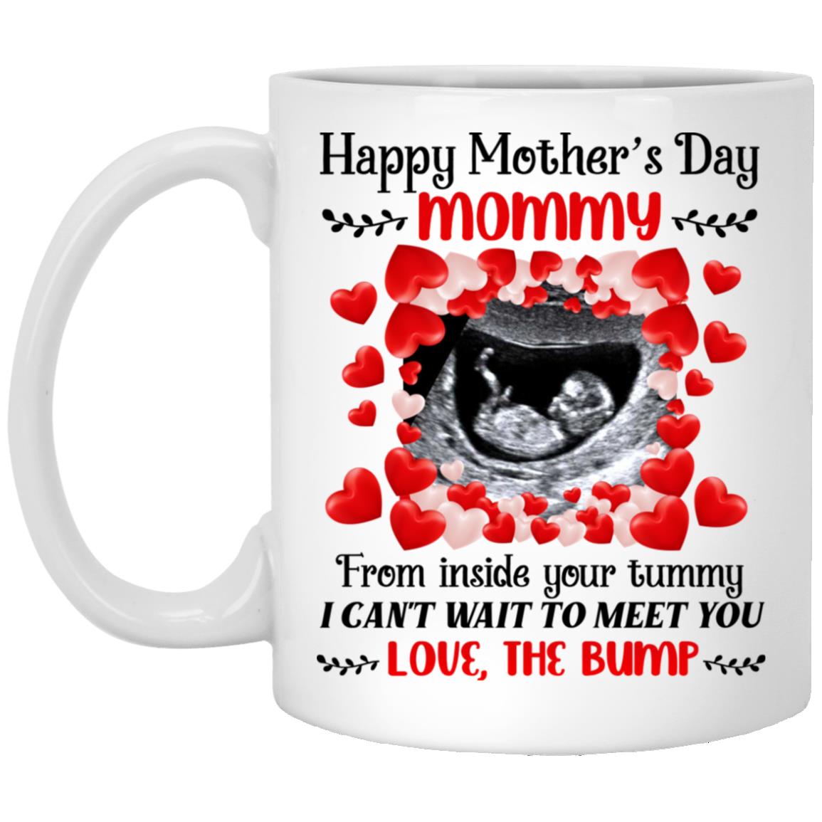 Personalized Photo Happy Mother's Day, White, 11 oz. White Mug Personalized Photo Happy Mother's Day, White, 11 oz. White Mug