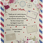 Dear Mom Thank You For Comforting Blanket, White, Cozy Plush Fleece Blanket - 50x60 Dear Mom Thank You For Comforting Blanket, White, Cozy Plush Fleece Blanket - 50x60