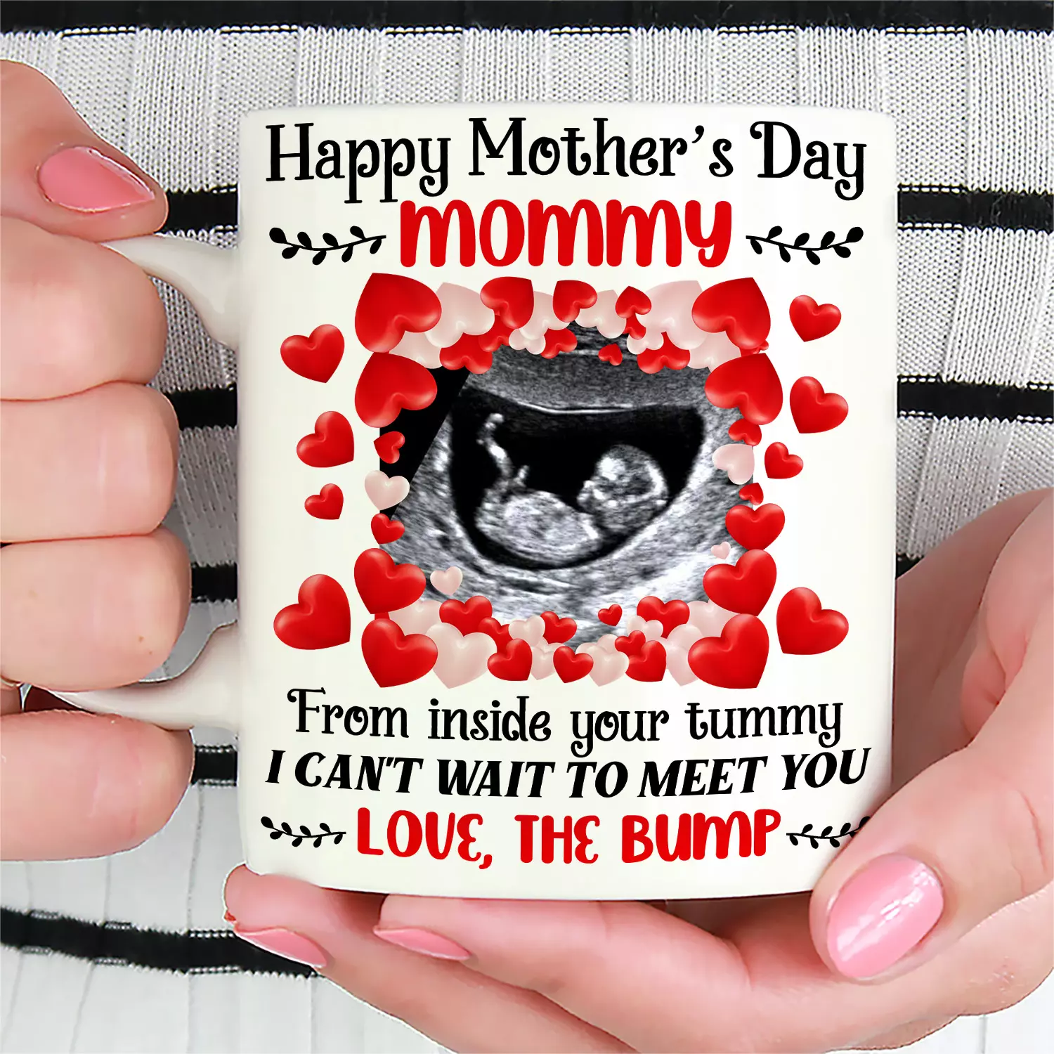 1VT. Happy Mother's Day Mommy Custom mug mockup1