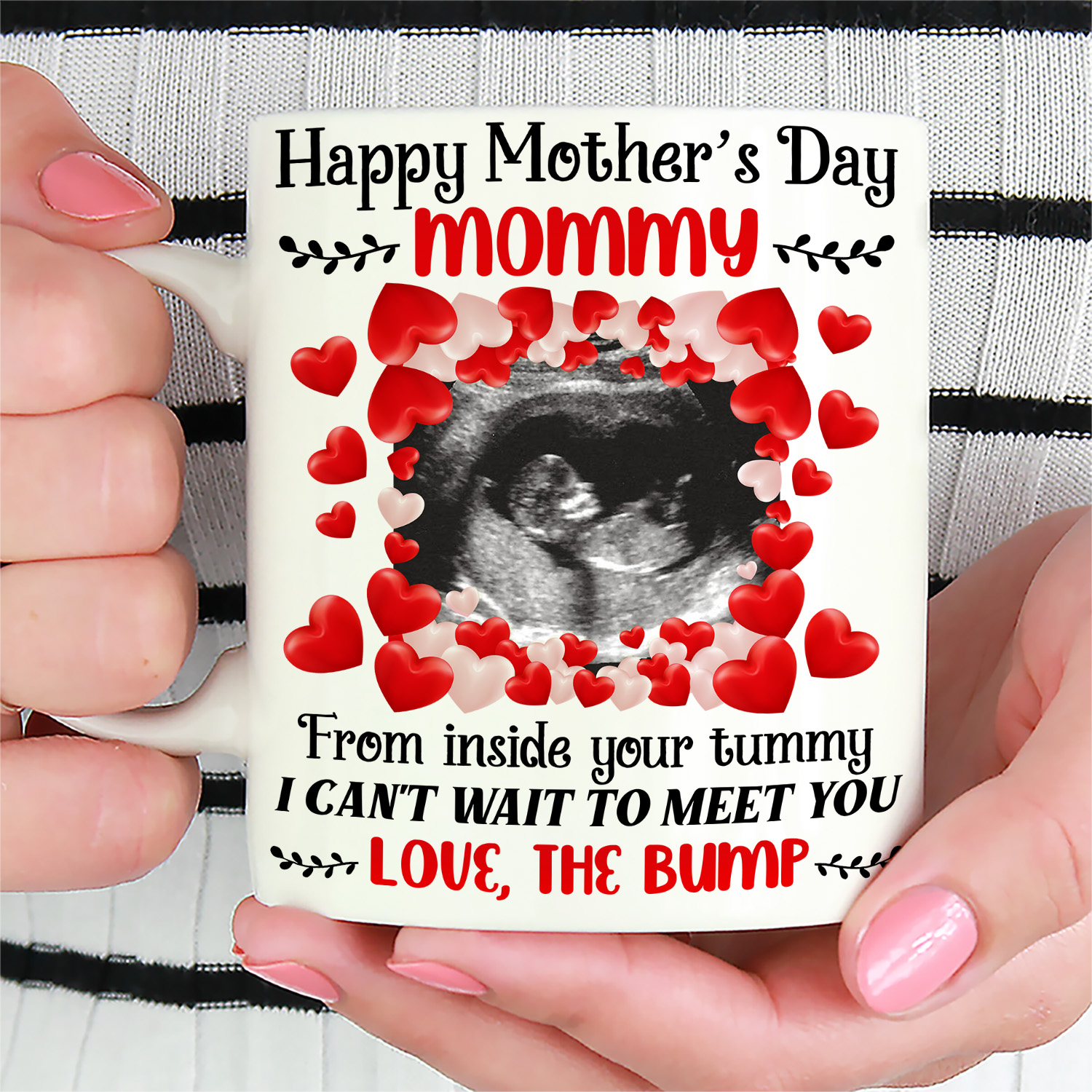1VT. Happy Mother's Day Mommy Custom mug mockup2
